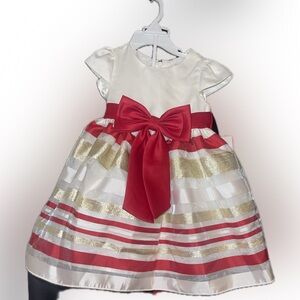 NWT Rare Editions Baby Girl Christmas Dress size 18 months